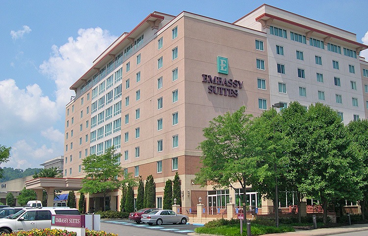 Embassy Suites in Charleston, West Virginia.